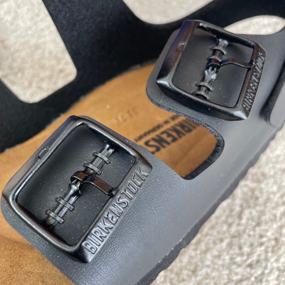 NWT COPY - Birkenstock Black Milano heel-strap leather sandal *NARROW* width